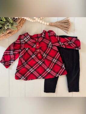 Baby Girl Plaid Outfit